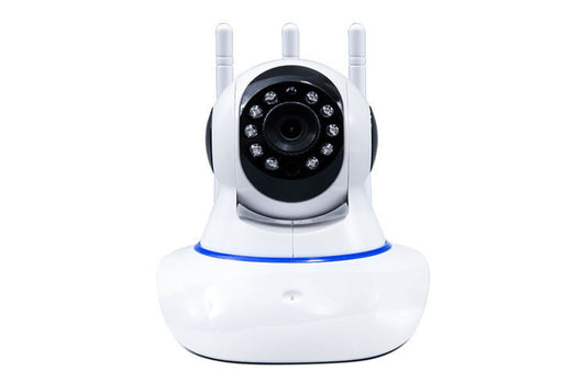 Intelligent Rotary Head Shaker Wifi Remote Wireless Network Three Antenna Camera Home Monitoring Hd Night Vision - Jay Store