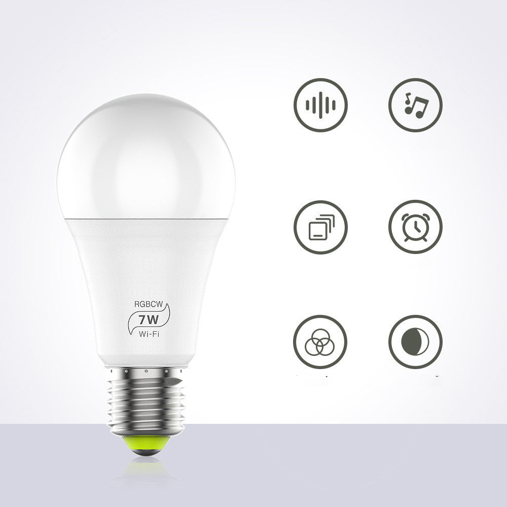 LED Smart Wifi Bulb Supports Alexa And Googleled Voice Control Colorful Lights - Jay Store