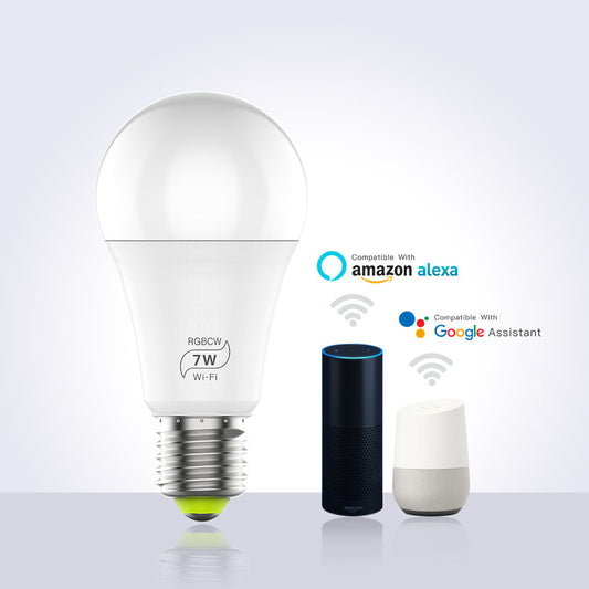 LED Smart Wifi Bulb Supports Alexa And Googleled Voice Control Colorful Lights - Jay Store