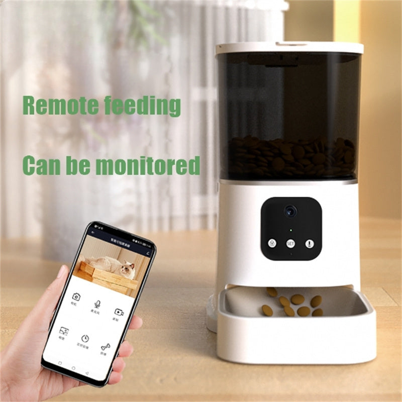 Pet Automatic Feeder Large Capacity Smart Voice Recorder APP Control Timer  Food Dispenser With WiFi - Jay Store