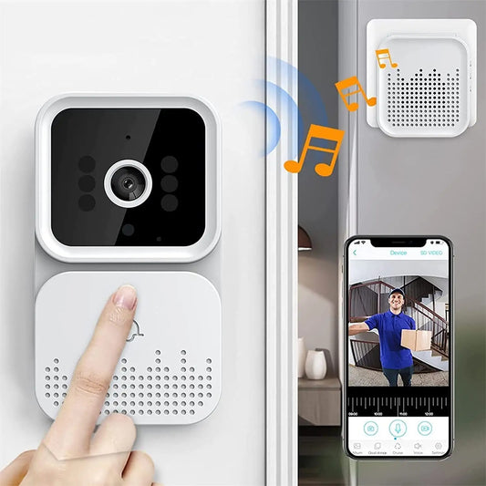 Video Doorbell Wireless Wifi Intercom System Home Monitor Remote Camera - Jay Store