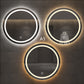 Round Smart Bathroom Toilet Mirror With Light Touch Screen Induction - Jay Store