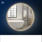 Round Smart Bathroom Toilet Mirror With Light Touch Screen Induction - Jay Store