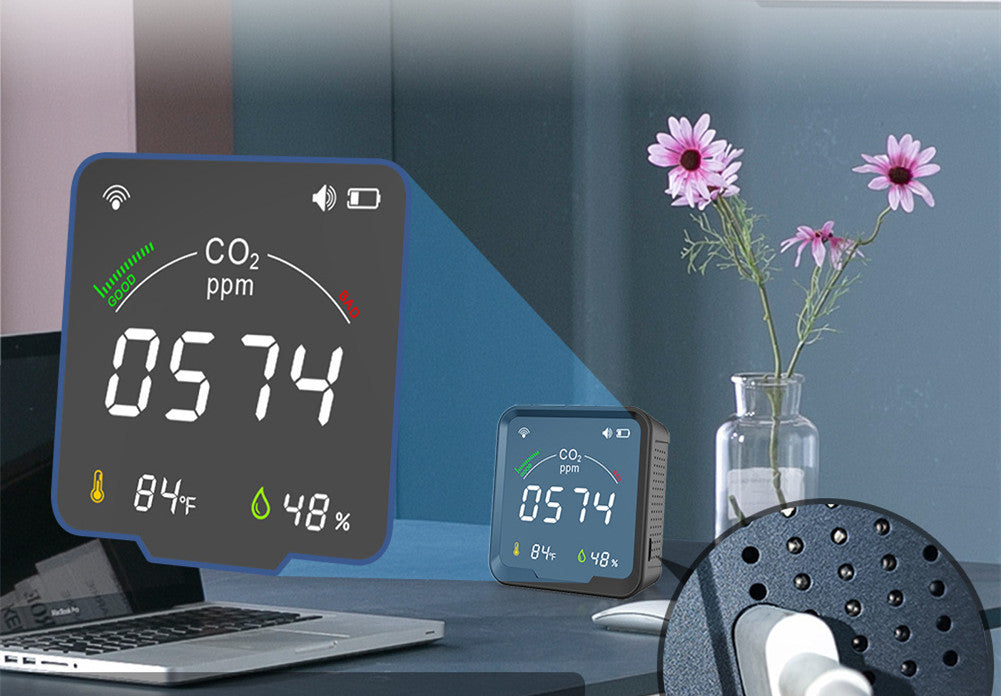 LED Color Screen Graffiti WIFI Smart Home Temperature And Humidity Sensor - Jay Store
