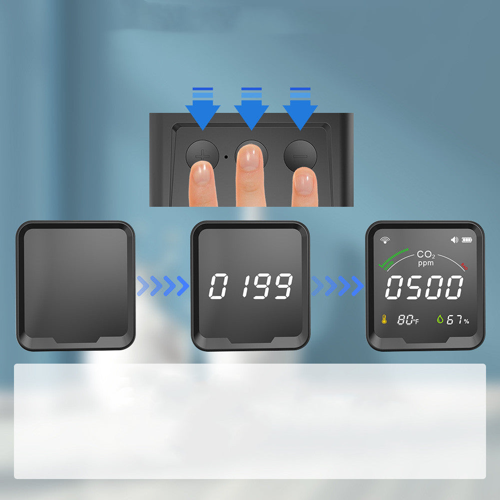 LED Color Screen Graffiti WIFI Smart Home Temperature And Humidity Sensor - Jay Store