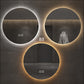 Round Smart Bathroom Toilet Mirror With Light Touch Screen Induction - Jay Store