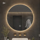 Round Smart Bathroom Toilet Mirror With Light Touch Screen Induction - Jay Store