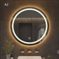 Round Smart Bathroom Toilet Mirror With Light Touch Screen Induction - Jay Store