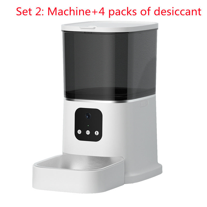 Pet Automatic Feeder Large Capacity Smart Voice Recorder APP Control Timer  Food Dispenser With WiFi - Jay Store