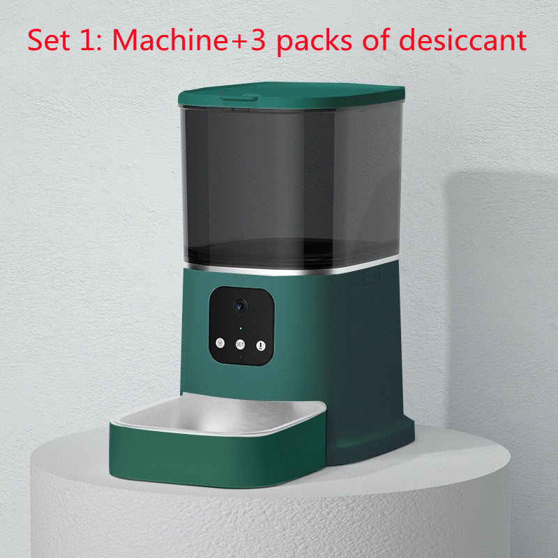 Pet Automatic Feeder Large Capacity Smart Voice Recorder APP Control Timer  Food Dispenser With WiFi - Jay Store